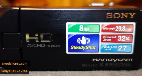 sony HDR-CX230E feature